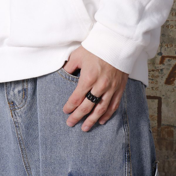 Titanium Steel Jewelry Rings Men Designer Punk Stainless Steel Rings for Men KR86689-KFC - Image 13