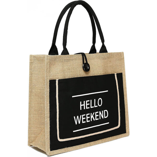 jute tote bag