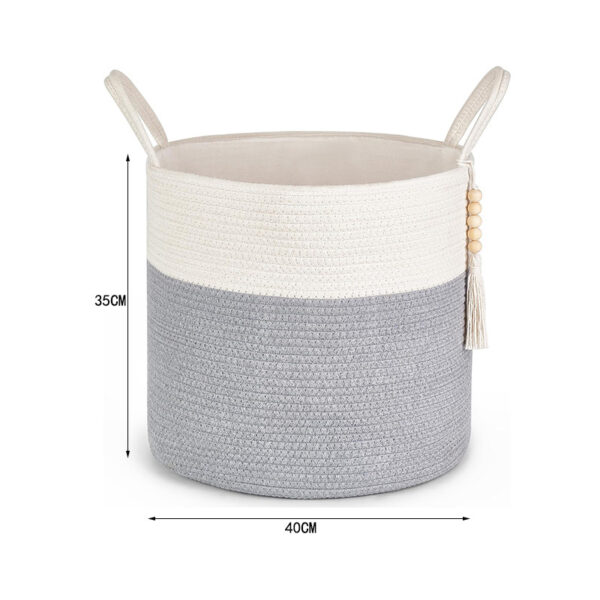 Woven Rope Storage Basket – Foldable, Decorative, and Multi-Functional - Image 6