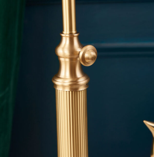 American Retro Brass Bedside & Study Table Lamp – Adjustable Height Vintage Design - Image 6